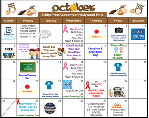 ✨October2025 Activity Calendar ✨